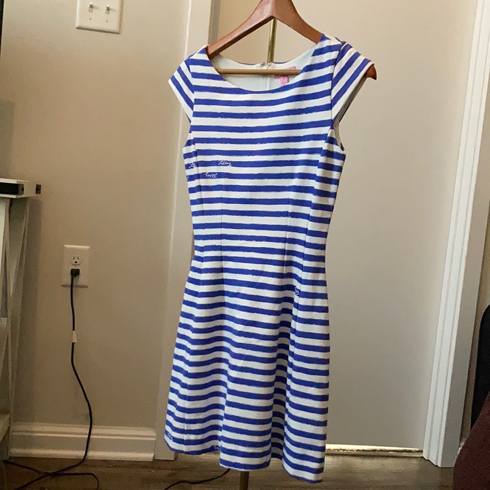 Lilly Pulitzer striped A line dress, XS